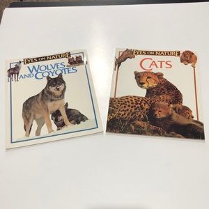 Set of two Eyes On Nature animals books